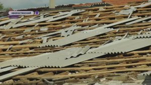 Ликвидация последствий урагана в Хворостянке