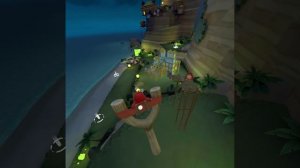 Голодные птички Пляж Малибу Три попытки 9 уровень