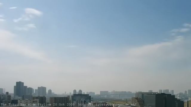 The Tokyo Bay side Skyline 20 Oct 2009