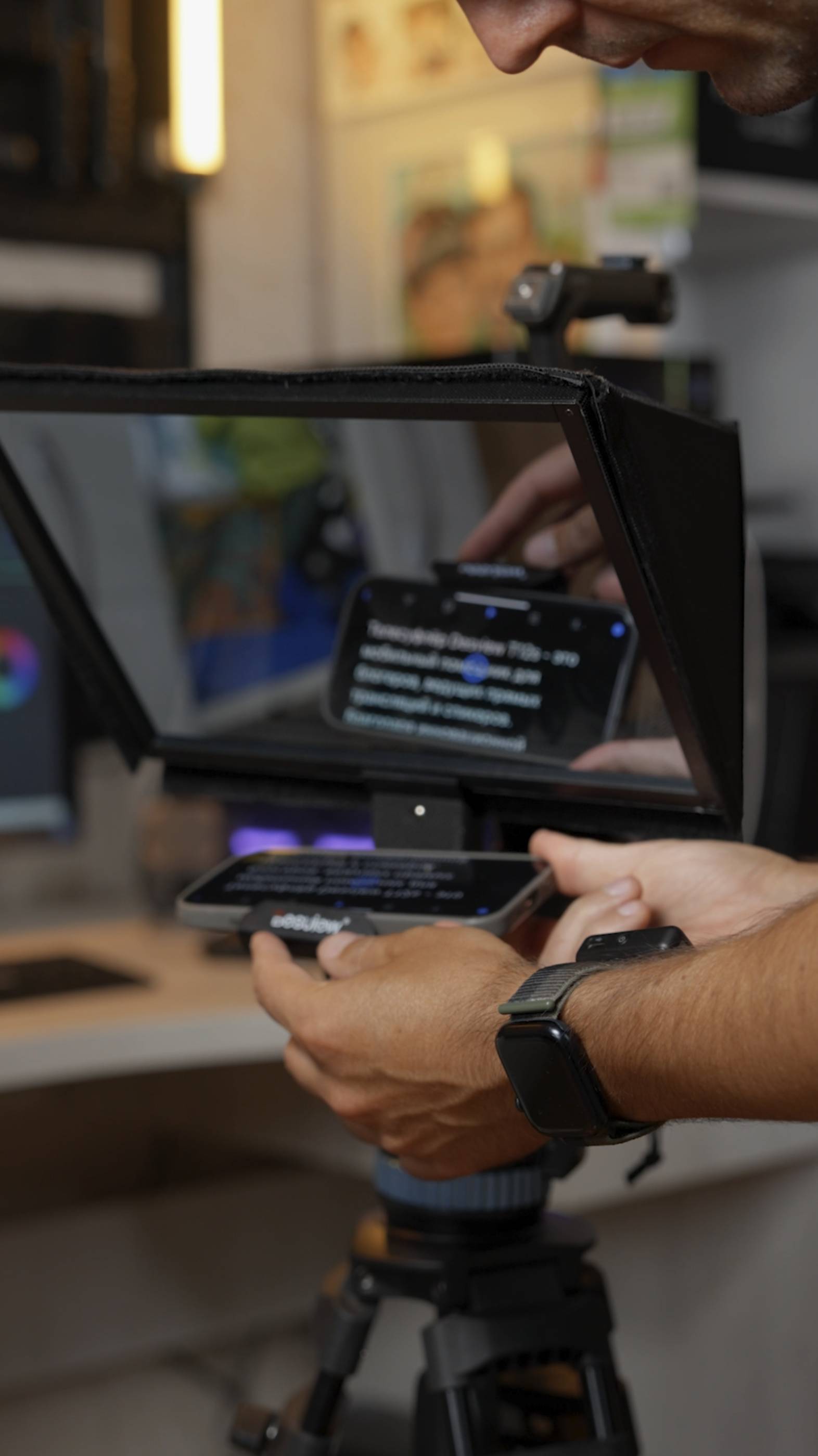 Телесуфлер Desview T12S телепромтер обзор и распаковка смотреть онлайн