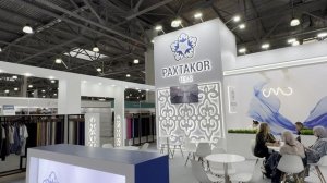 Стенд Paxtakor Teks, выставка ИНТЕРТКАНЬ 2025