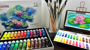 Распаковка акварели в тубах от Малевичъ, серия Monet. Звуки творчества