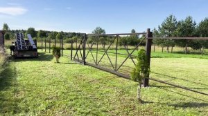 Прямой навес для автомобилей 6х7