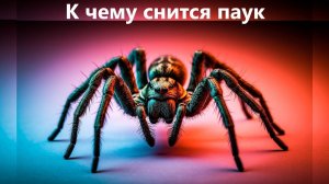 ПАУК. К чему снится паук.