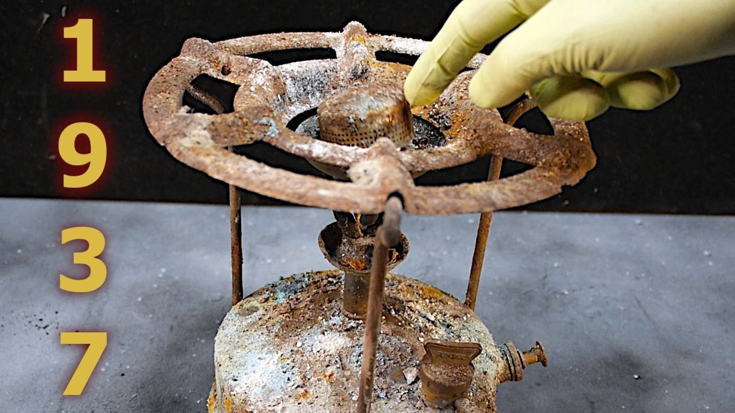 🔥Антикварная керосиновая плита ПРЕВРАТИЛАСЬ В ШЕДЕВР! Уникальная реставрация!😲 смотреть онлайн