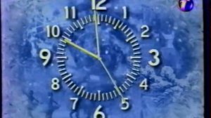 Полная новогодняя заставка канала, часы и начало программы «Новости» (ОРТ, 26.12.1998)