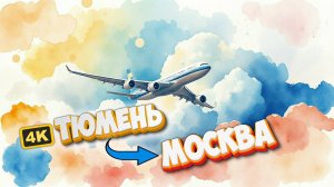 Перелет Тюмень-Москва. Взлет и посадка