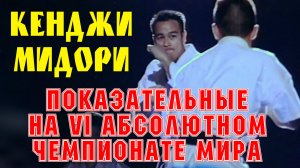 Киокусинкай.Кенджи Мидори.Показательные на VI Абсолютном Чемпионате Мира по Шинкиокушинкай