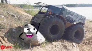 4X4, 8X8 Trucks Cross Danger Roads  Most Dangerous Transport Skills Operator _ Woa Doodles