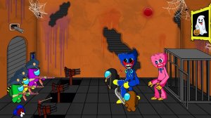 AMONG US.  ХАГГИ- ВУГГИ, спасает КИССИ МИССИ.