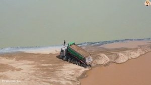 Строительство, дорога через озеро другой обзор