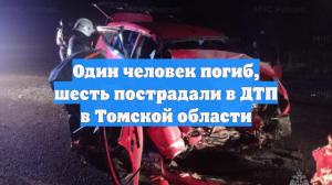 Один человек погиб, шесть пострадали в ДТП в Томской области