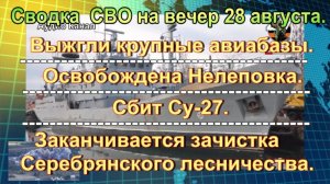 Сводка СВО на вечер 28 августа. Русский БЭК взорвал разведывательный корабль ВСУ