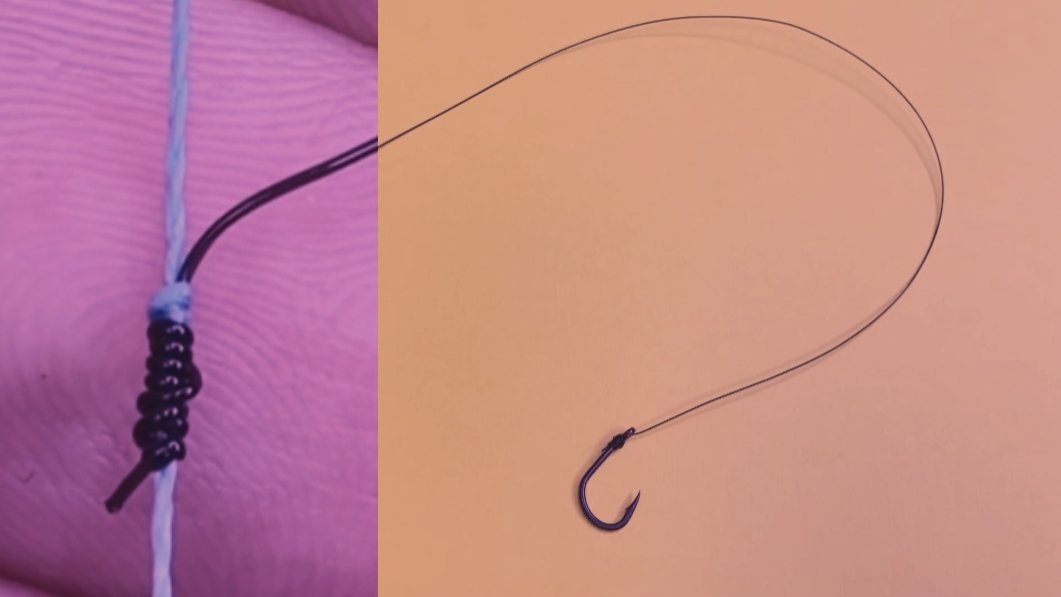 Как привязать поводок к леске хитрым способом 🐠🐋🐟