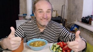 обед с Рыжулей. не получается выйти из поста. мукбанг. обжор. еда на камеру. диета. шизофрения.