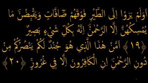 учим сура Аль-Мульк аят 19-21