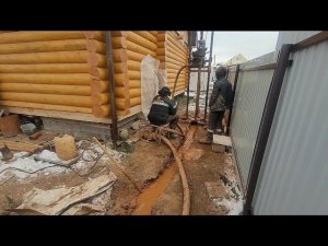 МГБУ Ураган в работе.Бурим скважину в мороз в труднодоступном месте  .#буровоедело#скважина#бурение
