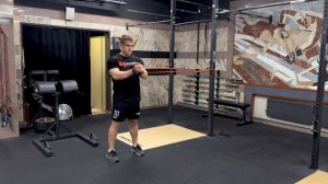 Антиротационный жим стоя с резиной с ротацией корпуса/Жим Палофа с ротацией|Banded Paloff rotation
