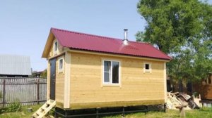 В бане веник — господин, в печи — кочерга! Компактная баня 6х3 с санузлом в Орехово-Зуевском районе