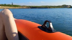 Живописный карьер на 33 км, плаваю на лодке