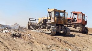 На полигоне ТКО в Ейском районе ликвидируют самовозгорание мусора