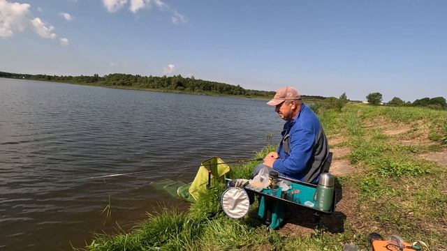 Рыбалка на фидер. Улов густера. смотреть онлайн