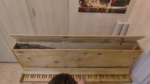 "К Элизе" Л. В. Бетховена на самодельном пианино!