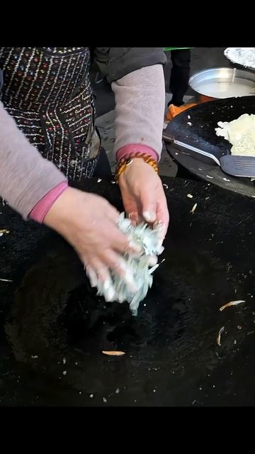 панкейки с морепродуктами из Кореи