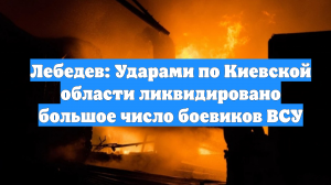 Лебедев: Ударами по Киевской области ликвидировано большое число боевиков ВСУ