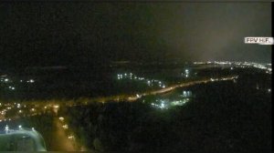 FPV в тёмное время суток, дождь. CRUX35, vista.