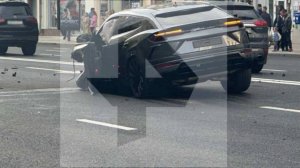 Жесткое ДТП с Lamborghini и Toyota произошло в центре Москвы
