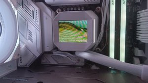 Обзор водяного охлаждения для процессора DeepCool LM360 WH: Дисплей с поддержкой видео