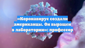 «Коронавирус создали американцы. Он выращен в лаборатории»: профессор