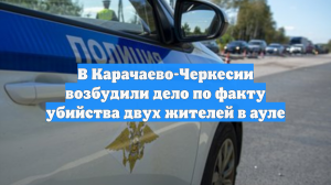 В Карачаево-Черкесии возбудили дело по факту убийства двух жителей в ауле