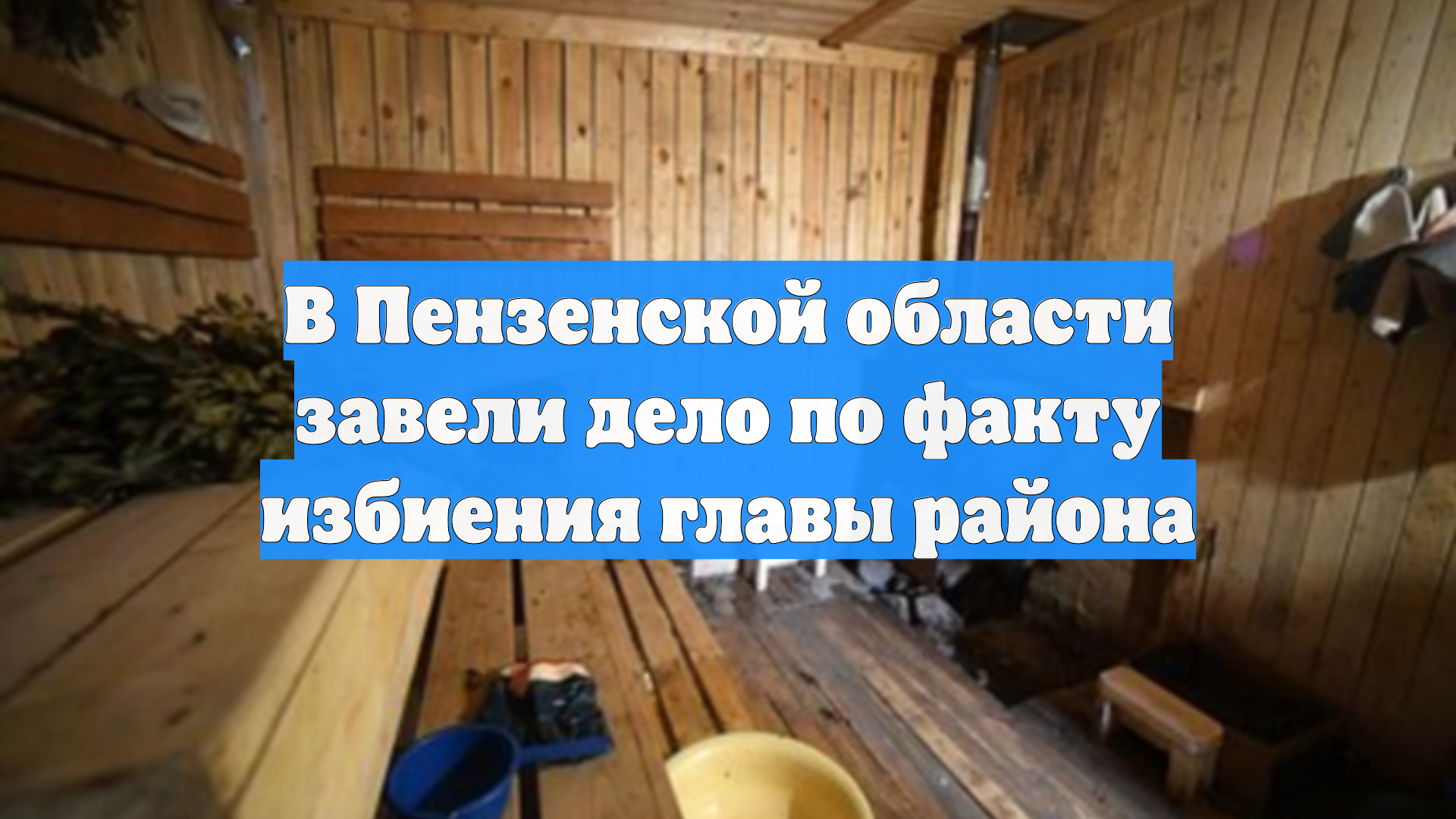 В Пензенской области завели дело по факту избиения главы района