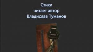 Стихи Владислава Туманова с онлайн концерта (читает автор).