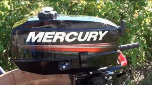 Лодочный мотор Меркурий 2,5. Первый запуск. Обкатка.