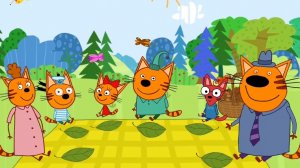 ТРИ КОТА. ТРИ КОТА НА ПИКНИКЕ.