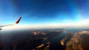 Рейс SU 1602 Аэрофлот. Москва-Самара. Только звук самолета и вид из иллюминатора.