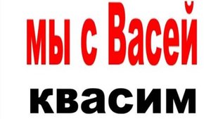 МЫ С ВАСЕЙ - КВАСИМ