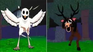 Играю в 99 ночей в Роблоксе. Голодный олень сожрал меня!?