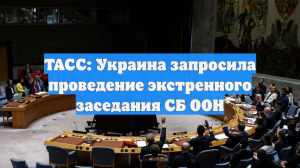 ТАСС: Украина запросила проведение экстренного заседания СБ ООН