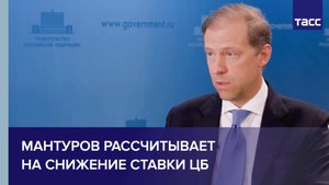 Мантуров рассчитывает на разморозку приостановленных инвестпроектов со снижением ставки