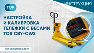 Настройка и калибровка тележки с весами TOR CBY-CW2