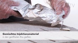 Санация трещин инъекционной смолой ASODUR-K900