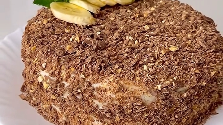 Банановый Торт без выпечки...🍰🍌😋