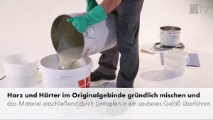 Правильное переливание на примере универсального покрытия для полов ASODUR-B351