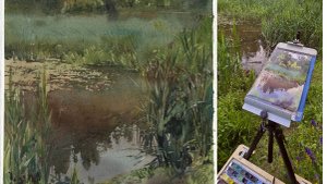 20250611 Пруд на Голубинской. Пленэр Акварель