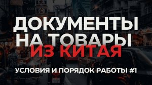 Условия и порядок работы по договору | документы на товары и услуги из Китая #1