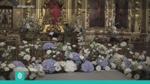 В Успенском соборе идут приготовления к празднику Успения Пресвятой Богородицы